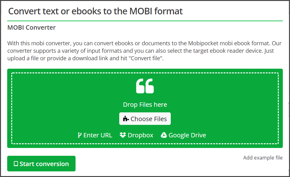 How to Convert ePub to Mobi (for Kindle) 1 convert epub to mobi